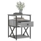 vidaXL Nachttische 2 Stk. Grau Sonoma 40x42x55 cm Holzwerkstoff vidaXL Nachttische 2 Stk. Grau Sonoma 40x42x55 cm Holzwerkstoff