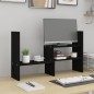 vidaXL Monitorständer Schwarz (39-72)x17x43 cm Massivholz Kiefer vidaXL Monitorständer Schwarz (39-72)x17x43 cm Massivholz Kiefer