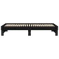 vidaXL Tagesbett Ausziehbar Schwarz 2x(80x200) cm Massivholz Kiefer vidaXL Tagesbett Ausziehbar Schwarz 2x(80x200) cm Massivholz Kiefer