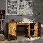 vidaXL Schreibtisch Räuchereiche 140x50x75 cm Holzwerkstoff vidaXL Schreibtisch Räuchereiche 140x50x75 cm Holzwerkstoff