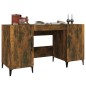 vidaXL Schreibtisch Räuchereiche 140x50x75 cm Holzwerkstoff vidaXL Schreibtisch Räuchereiche 140x50x75 cm Holzwerkstoff
