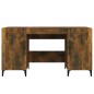 vidaXL Schreibtisch Räuchereiche 140x50x75 cm Holzwerkstoff vidaXL Schreibtisch Räuchereiche 140x50x75 cm Holzwerkstoff