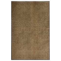 vidaXL Fußmatte Waschbar Braun 120x180 cm