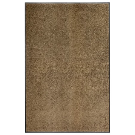 vidaXL Fußmatte Waschbar Braun 120x180 cm