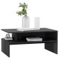 vidaXL Couchtisch Hochglanz-Grau 90x60x42,5 cm Holzwerkstoff vidaXL Couchtisch Hochglanz-Grau 90x60x42,5 cm Holzwerkstoff