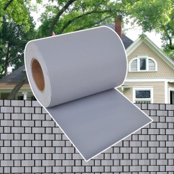 vidaXL Gartenzaun-Sichtschutz PVC 70×0,19 m Hellgrau