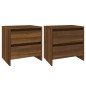 vidaXL Nachttische 2 Stk. Braun Eichen-Optik 45x34,5x44,5 cm vidaXL Nachttische 2 Stk. Braun Eichen-Optik 45x34,5x44,5 cm