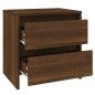 vidaXL Nachttische 2 Stk. Braun Eichen-Optik 45x34,5x44,5 cm vidaXL Nachttische 2 Stk. Braun Eichen-Optik 45x34,5x44,5 cm