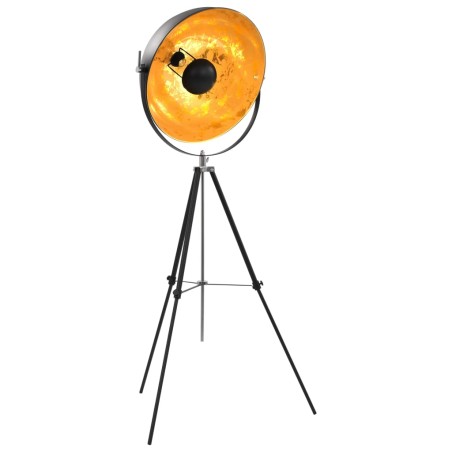 vidaXL Standleuchte E27 Schwarz und Golden 51 cm 