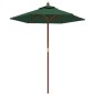 vidaXL Sonnenschirm mit Holzmast Grün 196x231 cm vidaXL Sonnenschirm mit Holzmast Grün 196x231 cm