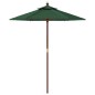 vidaXL Sonnenschirm mit Holzmast Grün 196x231 cm vidaXL Sonnenschirm mit Holzmast Grün 196x231 cm