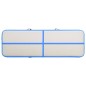 vidaXL Aufblasbare Gymnastikmatte mit Pumpe 400x100x20 cm PVC Blau vidaXL Aufblasbare Gymnastikmatte mit Pumpe 400x100x20 cm PVC Blau