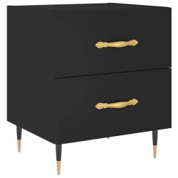 vidaXL Nachttisch Schwarz 40x35x47,5 cm Holzwerkstoff