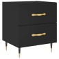 vidaXL Nachttisch Schwarz 40x35x47,5 cm Holzwerkstoff vidaXL Nachttisch Schwarz 40x35x47,5 cm Holzwerkstoff