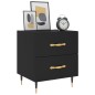 vidaXL Nachttisch Schwarz 40x35x47,5 cm Holzwerkstoff vidaXL Nachttisch Schwarz 40x35x47,5 cm Holzwerkstoff