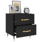 vidaXL Nachttisch Schwarz 40x35x47,5 cm Holzwerkstoff vidaXL Nachttisch Schwarz 40x35x47,5 cm Holzwerkstoff