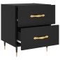 vidaXL Nachttisch Schwarz 40x35x47,5 cm Holzwerkstoff vidaXL Nachttisch Schwarz 40x35x47,5 cm Holzwerkstoff