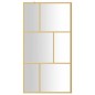 vidaXL Duschwand für Begehbare Dusche ESG Klarglas Golden 115x195cm vidaXL Duschwand für Begehbare Dusche ESG Klarglas Golden 115x195cm