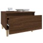 vidaXL Beistelltisch Braun Eichen-Optik 50x46x35 cm Holzwerkstoff vidaXL Beistelltisch Braun Eichen-Optik 50x46x35 cm Holzwerkstoff