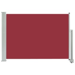 vidaXL Ausziehbare Seitenmarkise 80×300 cm Rot