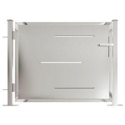 vidaXL Gartentor 100x75 cm Edelstahl