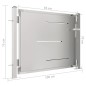vidaXL Gartentor 100x75 cm Edelstahl vidaXL Gartentor 100x75 cm Edelstahl