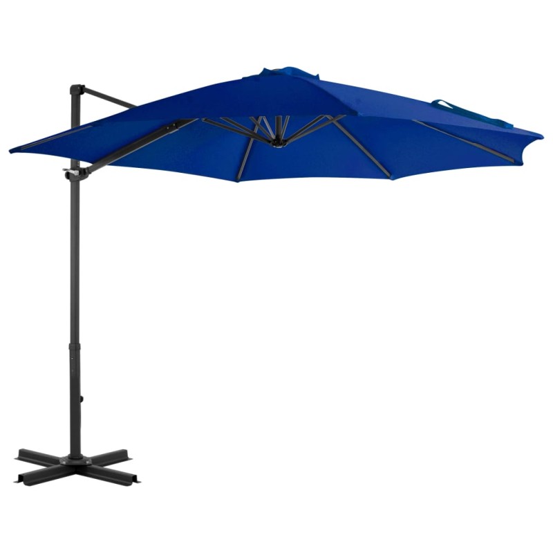 vidaXL Ampelschirm mit Aluminium-Mast Azurblau 300 cm vidaXL Ampelschirm mit Aluminium-Mast Azurblau 300 cm