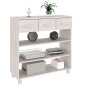 vidaXL Konsolentisch HAMAR Weiß 90x35x90 cm Massivholz Kiefer vidaXL Konsolentisch HAMAR Weiß 90x35x90 cm Massivholz Kiefer