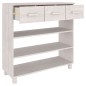 vidaXL Konsolentisch HAMAR Weiß 90x35x90 cm Massivholz Kiefer vidaXL Konsolentisch HAMAR Weiß 90x35x90 cm Massivholz Kiefer