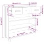 vidaXL Konsolentisch HAMAR Weiß 90x35x90 cm Massivholz Kiefer vidaXL Konsolentisch HAMAR Weiß 90x35x90 cm Massivholz Kiefer