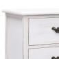 vidaXL TV-Schrank Antik-Weiß 108x30x40 cm Massivholz Paulownia vidaXL TV-Schrank Antik-Weiß 108x30x40 cm Massivholz Paulownia
