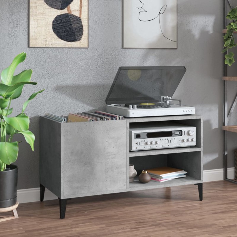 vidaXL Plattenschrank Betongrau 84,5x38x48 cm Holzwerkstoff vidaXL Plattenschrank Betongrau 84,5x38x48 cm Holzwerkstoff