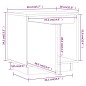 vidaXL Nachttische 2 Stk. Grau 40x30x40 cm Massivholz Kiefer vidaXL Nachttische 2 Stk. Grau 40x30x40 cm Massivholz Kiefer