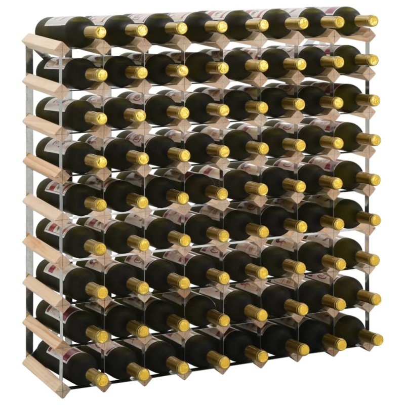 vidaXL Weinregal für 72 Flaschen Massivholz Kiefer vidaXL Weinregal für 72 Flaschen Massivholz Kiefer