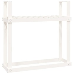 vidaXL Kaminholzregal Weiß 110x35x108,5 cm Massivholz Kiefer