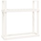 vidaXL Kaminholzregal Weiß 110x35x108,5 cm Massivholz Kiefer vidaXL Kaminholzregal Weiß 110x35x108,5 cm Massivholz Kiefer
