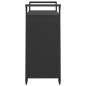 vidaXL Barwagen mit Schublade Schwarz 100x45x97 cm Poly Rattan vidaXL Barwagen mit Schublade Schwarz 100x45x97 cm Poly Rattan