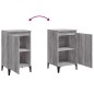 vidaXL Nachttisch Grau Sonoma 40x35x70 cm Holzwerkstoff vidaXL Nachttisch Grau Sonoma 40x35x70 cm Holzwerkstoff