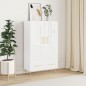 vidaXL Highboard Hochglanz-Weiß 69,5x31x115 cm Holzwerkstoff vidaXL Highboard Hochglanz-Weiß 69,5x31x115 cm Holzwerkstoff