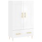 vidaXL Highboard Hochglanz-Weiß 69,5x31x115 cm Holzwerkstoff vidaXL Highboard Hochglanz-Weiß 69,5x31x115 cm Holzwerkstoff