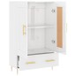vidaXL Highboard Hochglanz-Weiß 69,5x31x115 cm Holzwerkstoff vidaXL Highboard Hochglanz-Weiß 69,5x31x115 cm Holzwerkstoff