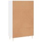 vidaXL Highboard Hochglanz-Weiß 69,5x31x115 cm Holzwerkstoff vidaXL Highboard Hochglanz-Weiß 69,5x31x115 cm Holzwerkstoff