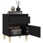 vidaXL Nachttische 2 Stk. Schwarz 40x35x50 cm vidaXL Nachttische 2 Stk. Schwarz 40x35x50 cm