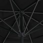 vidaXL Sonnenschirm mit Aluminium-Mast 500 cm Schwarz vidaXL Sonnenschirm mit Aluminium-Mast 500 cm Schwarz