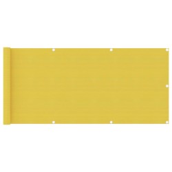 vidaXL Balkon-Sichtschutz Gelb 75x300 cm HDPE