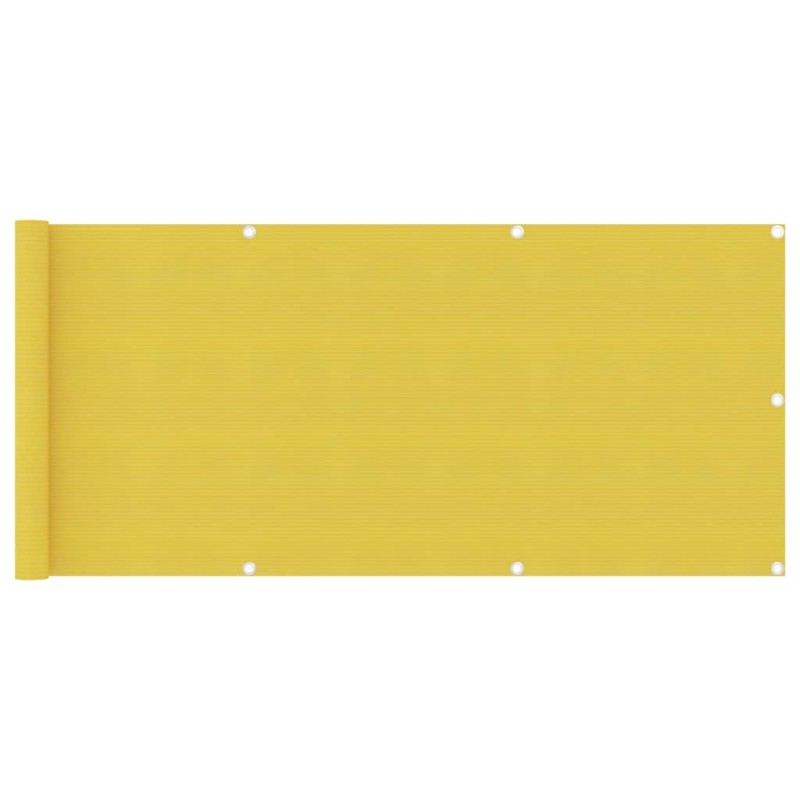 vidaXL Balkon-Sichtschutz Gelb 75x300 cm HDPE vidaXL Balkon-Sichtschutz Gelb 75x300 cm HDPE