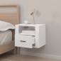 vidaXL Wand-Nachttisch Hochglanz-Weiß 50x36x40 cm vidaXL Wand-Nachttisch Hochglanz-Weiß 50x36x40 cm