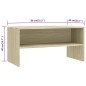 vidaXL TV-Schrank Sonoma-Eiche 80x40x40 cm Holzwerkstoff vidaXL TV-Schrank Sonoma-Eiche 80x40x40 cm Holzwerkstoff