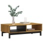 vidaXL Couchtisch FLAM 100x50x32,5 cm Massivholz Kiefer vidaXL Couchtisch FLAM 100x50x32,5 cm Massivholz Kiefer
