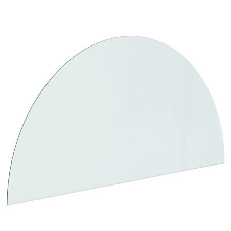 vidaXL Funkenschutzplatte Glas Halbrund 1200x600 mm